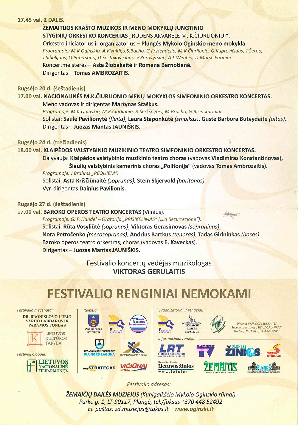 Oginskio festivalis 2014